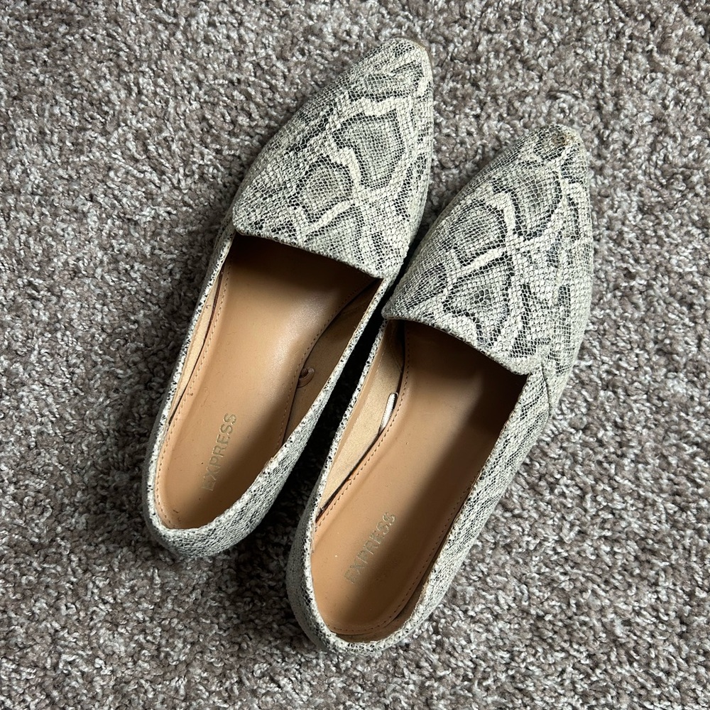 Express Snakeskin Women's Loafers